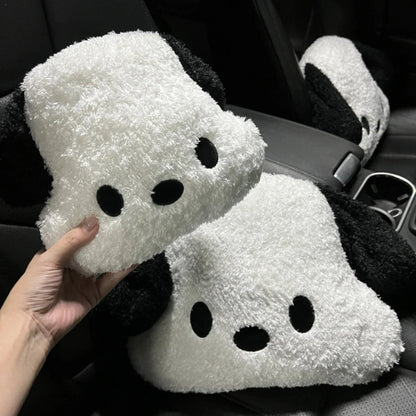 Adorable Kawaii Dog Plush Pillow for Car Headrests