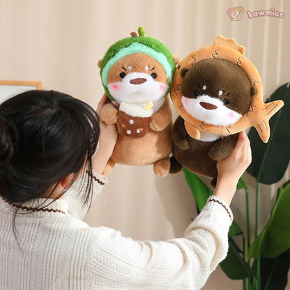 Adorable Dress-up Otter Plush Toy