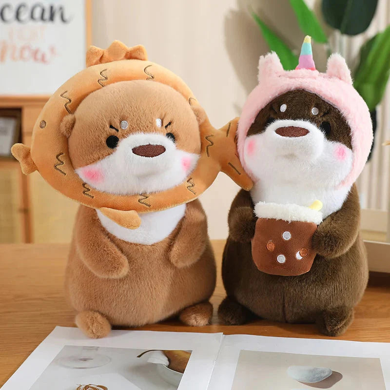 Adorable Dress-up Otter Plush Toy