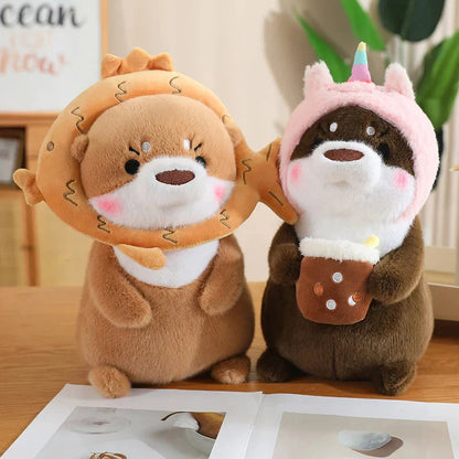 Adorable Dress-up Otter Plush Toy