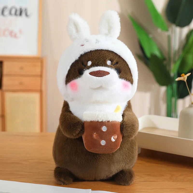 Adorable Dress-up Otter Plush Toy
