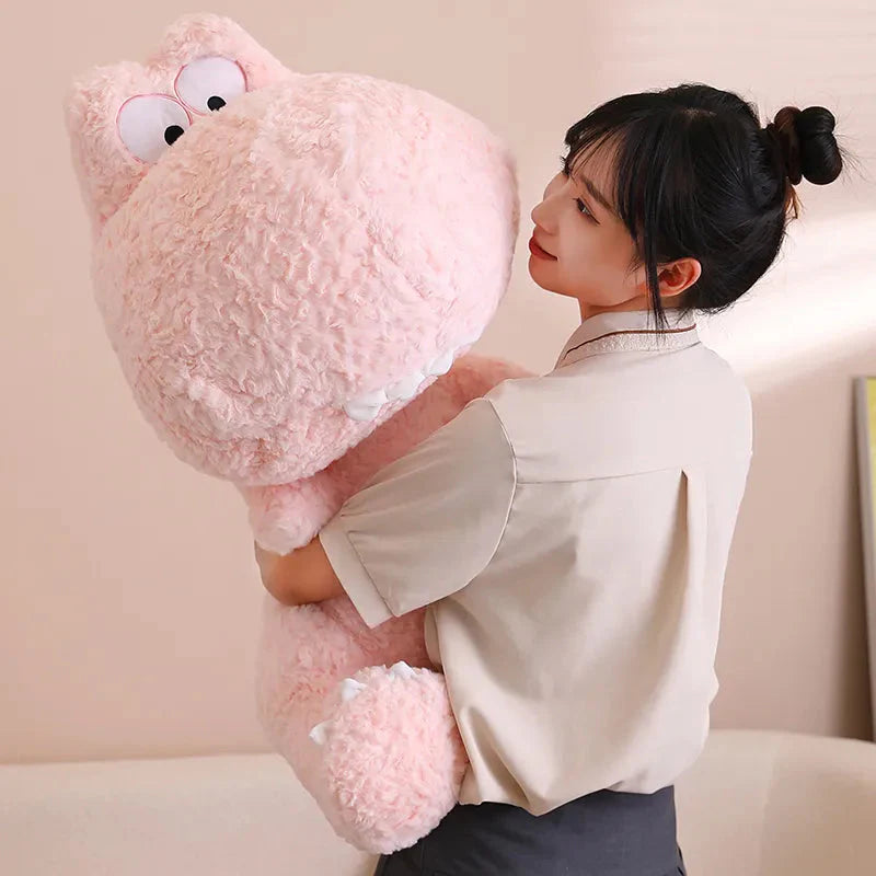 Adorable Kawaii Green and Pink Dinosaur Plush Toys