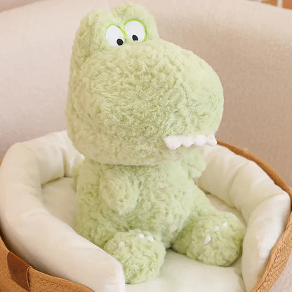 Adorable Kawaii Green and Pink Dinosaur Plush Toys