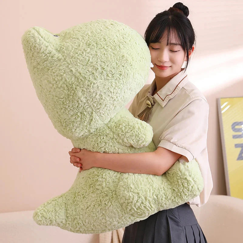 Adorable Kawaii Green and Pink Dinosaur Plush Toys