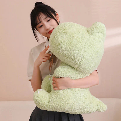 Adorable Kawaii Green and Pink Dinosaur Plush Toys