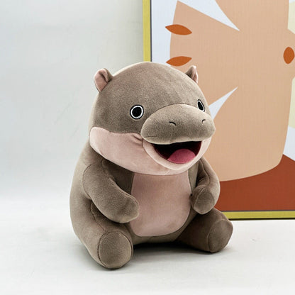Adorable Kawaii Moo Deng Baby Hippo Stuffed Animal