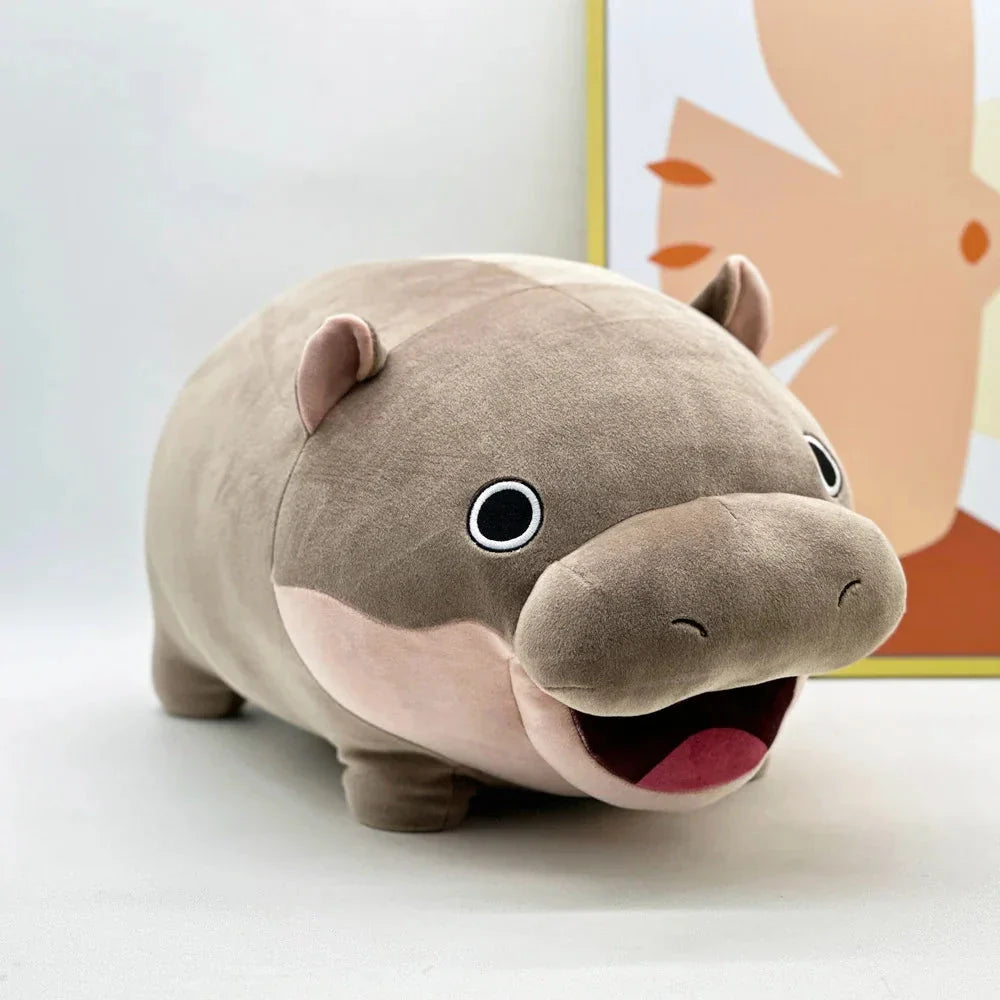 Adorable Kawaii Moo Deng Baby Hippo Stuffed Animal