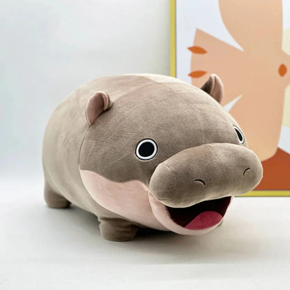 Adorable Kawaii Moo Deng Baby Hippo Stuffed Animal