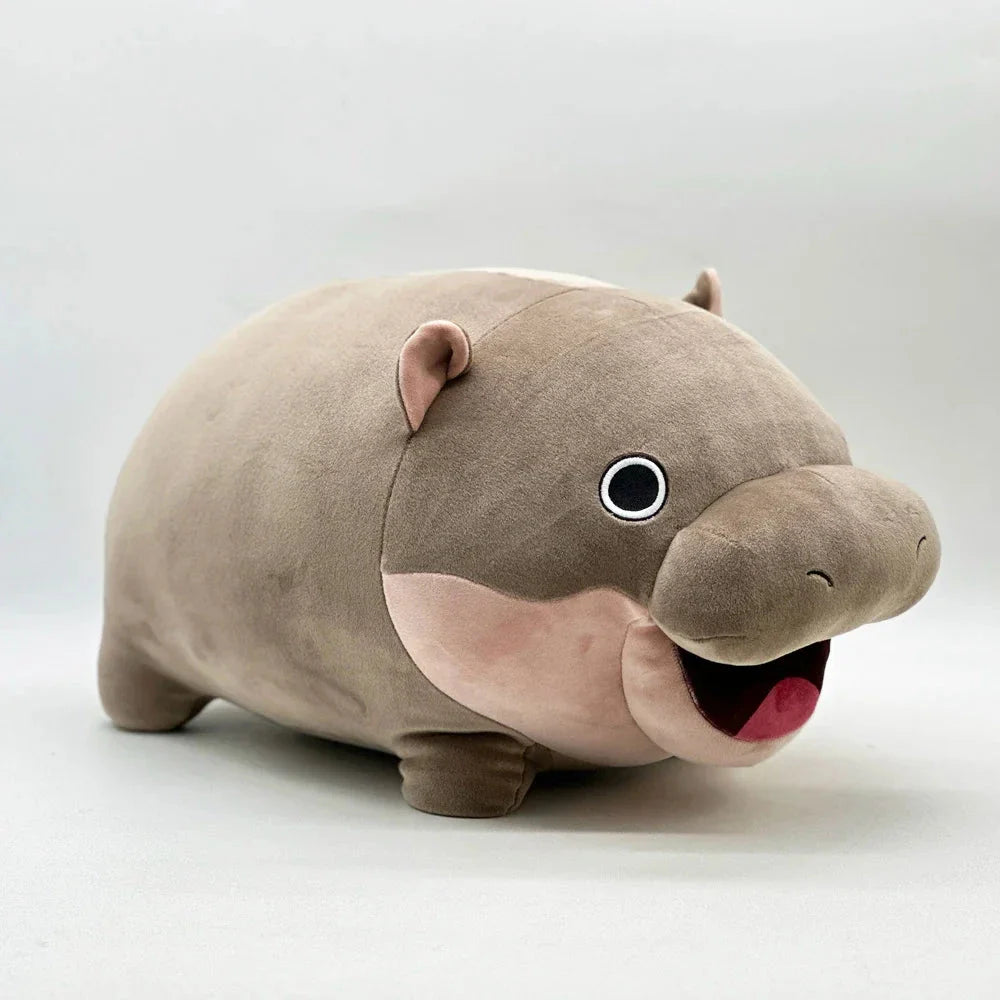 Adorable Kawaii Moo Deng Baby Hippo Stuffed Animal