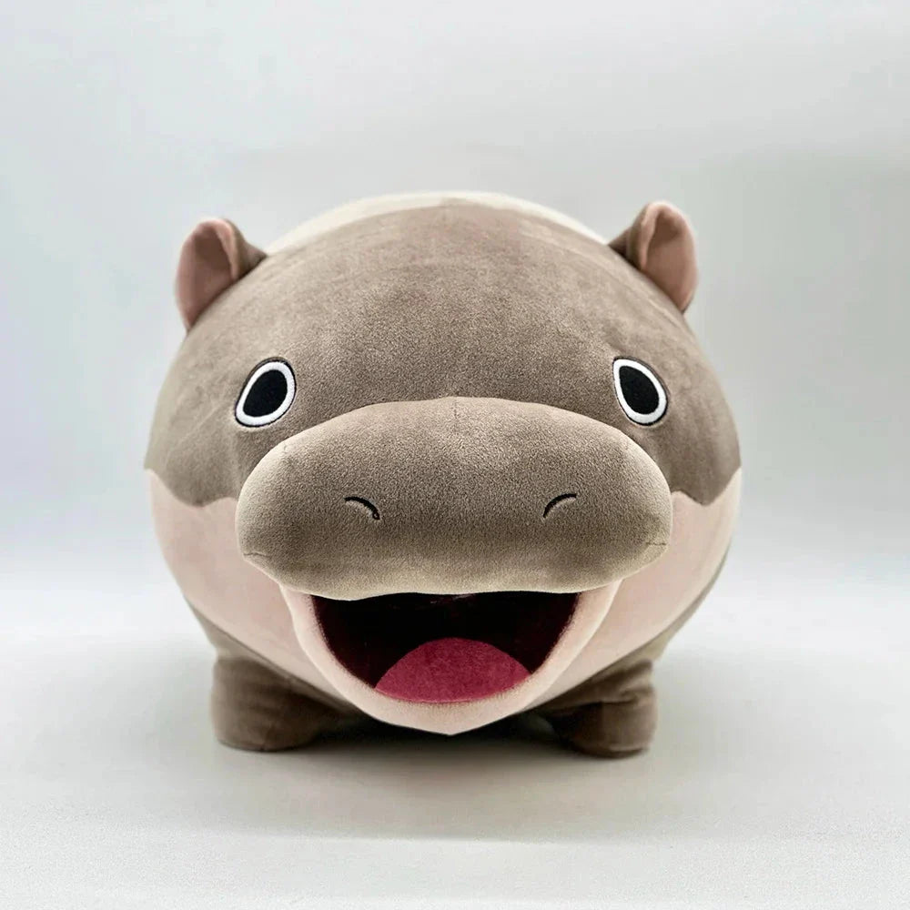 Adorable Kawaii Moo Deng Baby Hippo Stuffed Animal