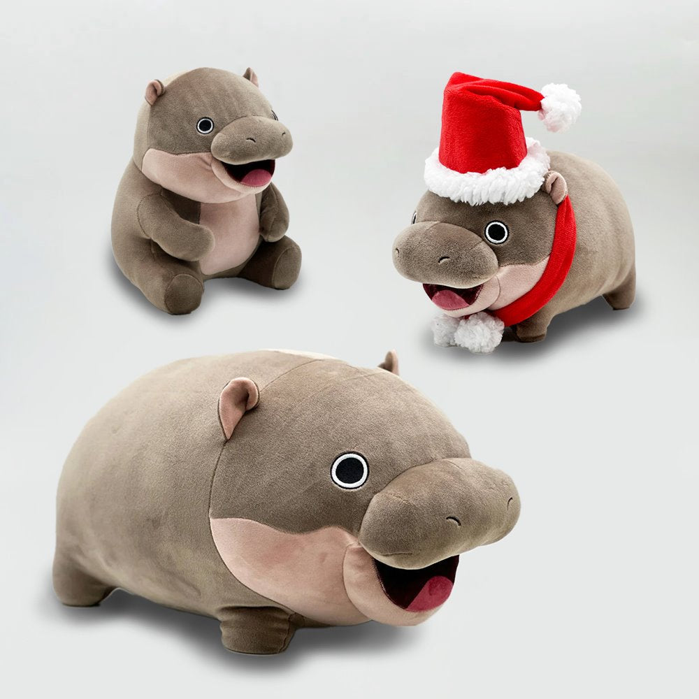 Adorable Kawaii Moo Deng Baby Hippo Stuffed Animal