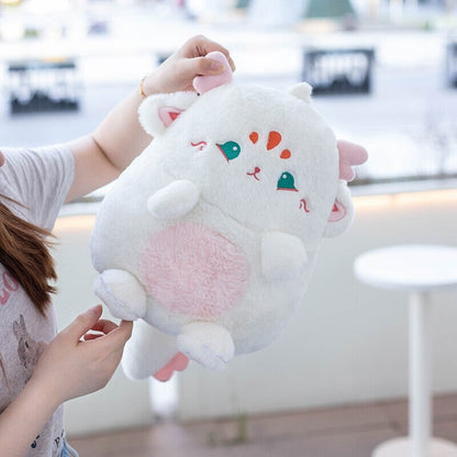 Adorable Pastel Chubby Deer Plush with Kawaii Charm