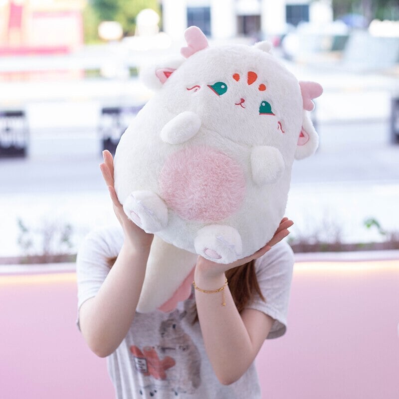 Adorable Pastel Chubby Deer Plush with Kawaii Charm