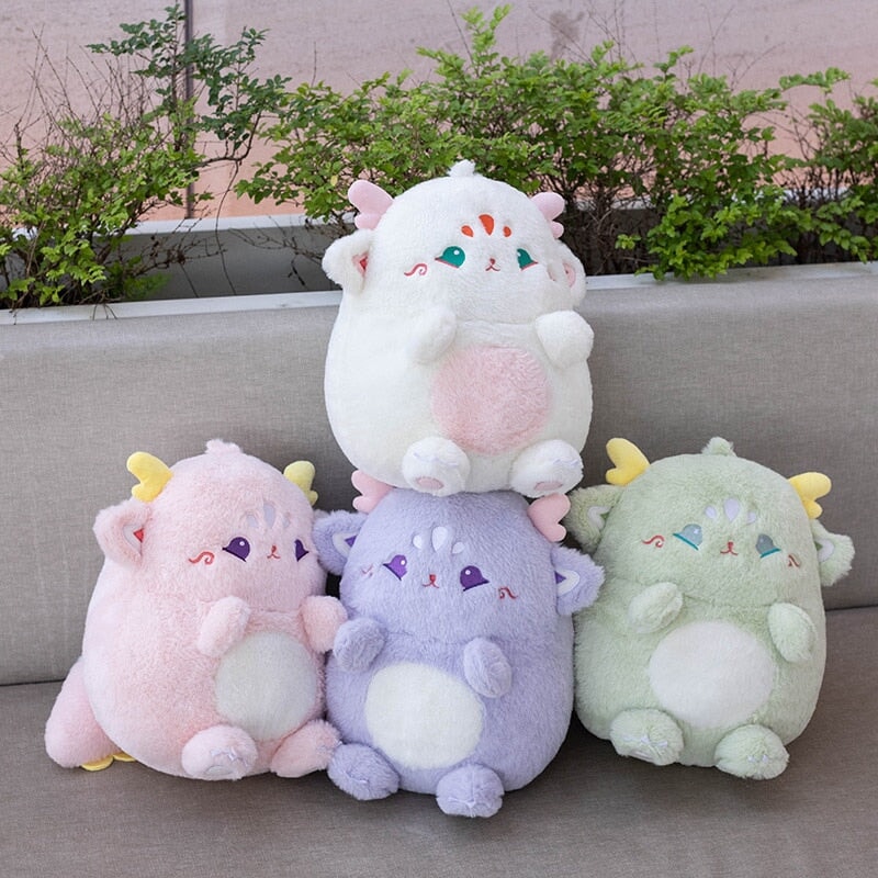 Adorable Pastel Chubby Deer Plush with Kawaii Charm