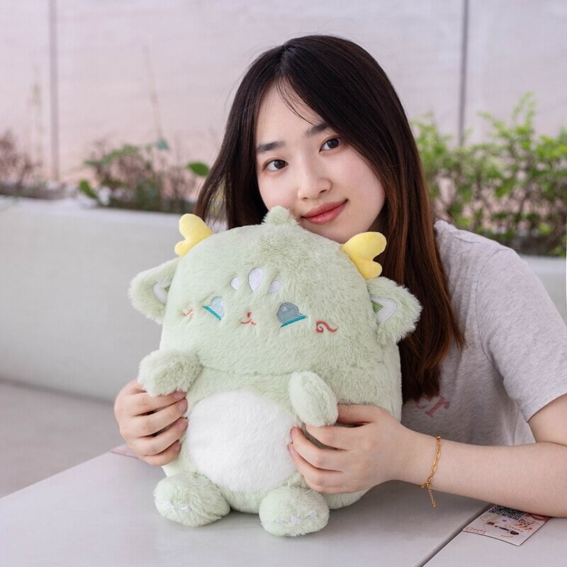 Adorable Pastel Chubby Deer Plush with Kawaii Charm
