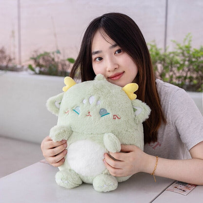 Adorable Pastel Chubby Deer Plush with Kawaii Charm