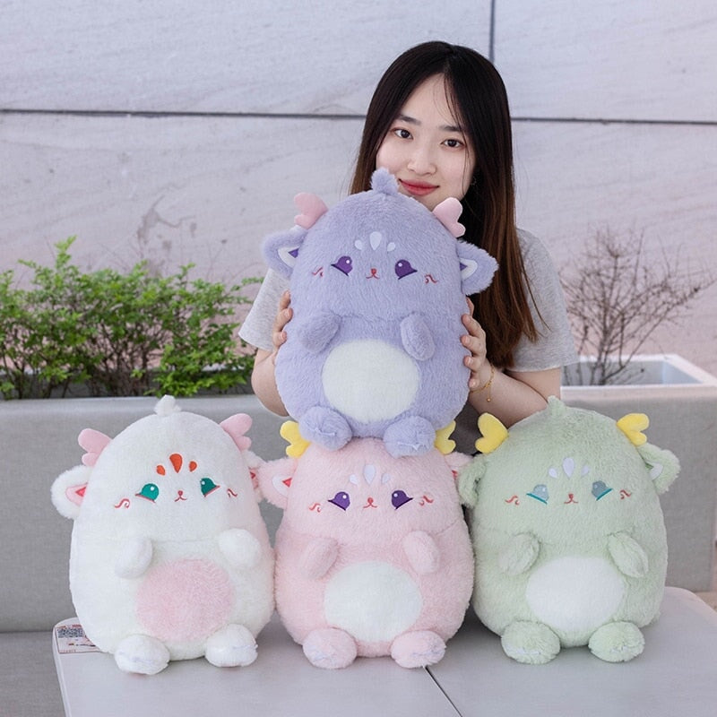 Adorable Pastel Chubby Deer Plush with Kawaii Charm