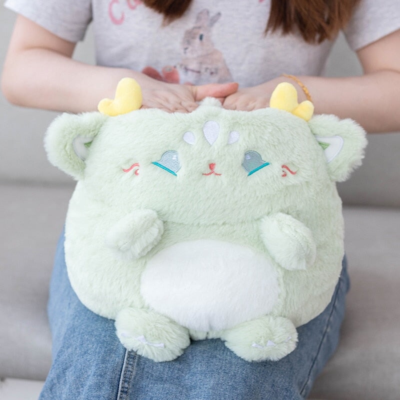 Adorable Pastel Chubby Deer Plush with Kawaii Charm