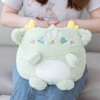 Adorable Pastel Chubby Deer Plush with Kawaii Charm