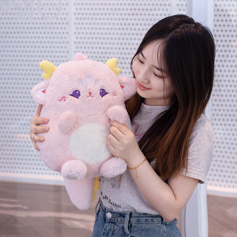Adorable Pastel Chubby Deer Plush with Kawaii Charm