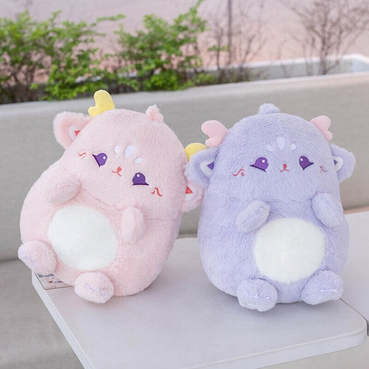 Adorable Pastel Chubby Deer Plush with Kawaii Charm