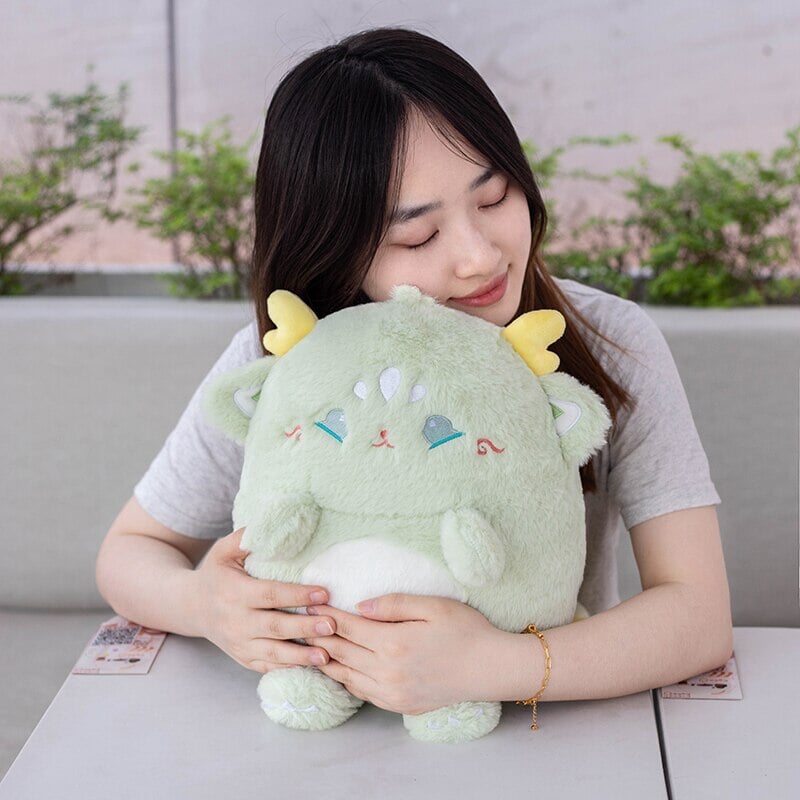 Adorable Pastel Chubby Deer Plush with Kawaii Charm