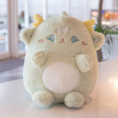 Adorable Pastel Chubby Deer Plush with Kawaii Charm