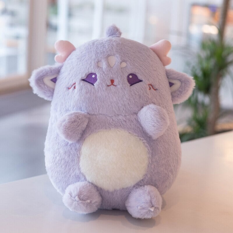 Adorable Pastel Chubby Deer Plush with Kawaii Charm