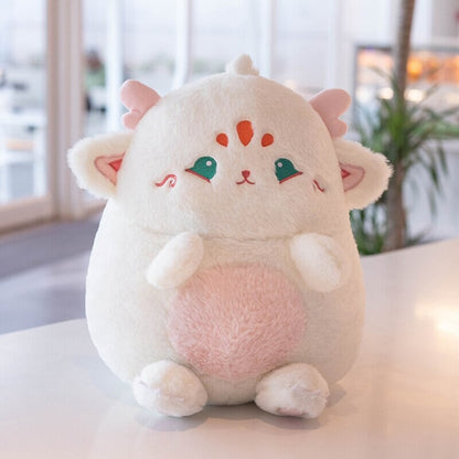 Adorable Pastel Chubby Deer Plush with Kawaii Charm