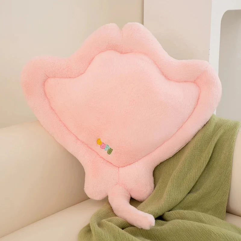 Adorable Pastel Fluffy Stingray Plush Toys