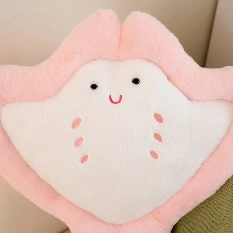 Adorable Pastel Fluffy Stingray Plush Toys