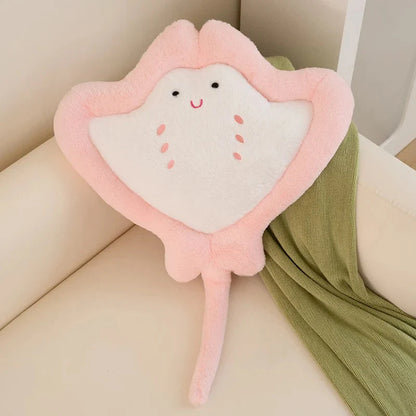 Adorable Pastel Fluffy Stingray Plush Toys