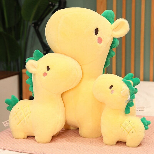Adorable Pineapple Giraffe Plush Toy
