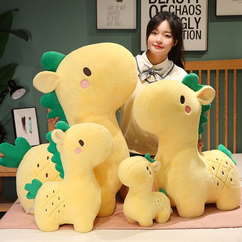 Adorable Pineapple Giraffe Plush Toy