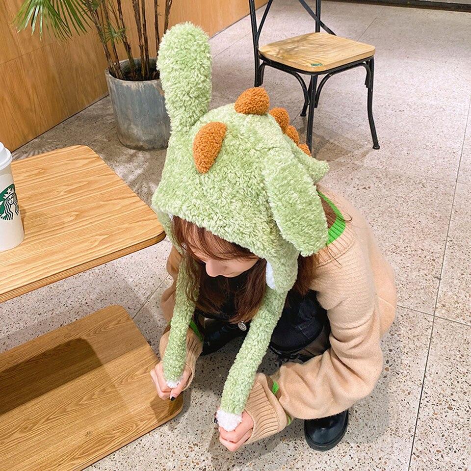 Adorable Spiky Dinosaur Plush Hat for Ultimate Cuteness!