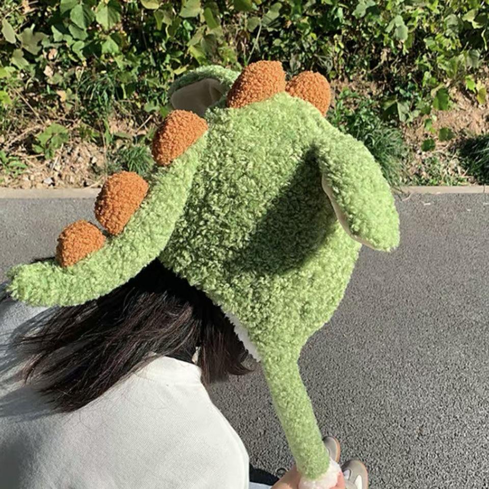 Adorable Spiky Dinosaur Plush Hat for Ultimate Cuteness!