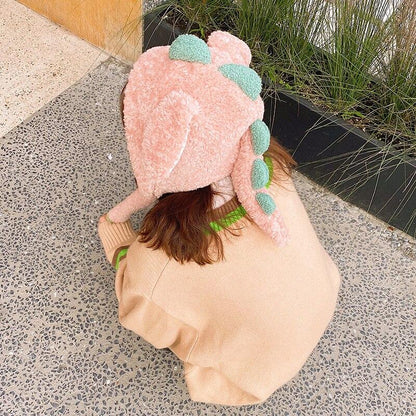 Adorable Spiky Dinosaur Plush Hat for Ultimate Cuteness!