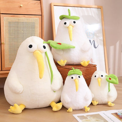 Adorable Kawaii White Kiwi Bird Cuddle Plush Toy