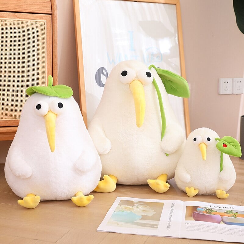 Adorable Kawaii White Kiwi Bird Cuddle Plush Toy
