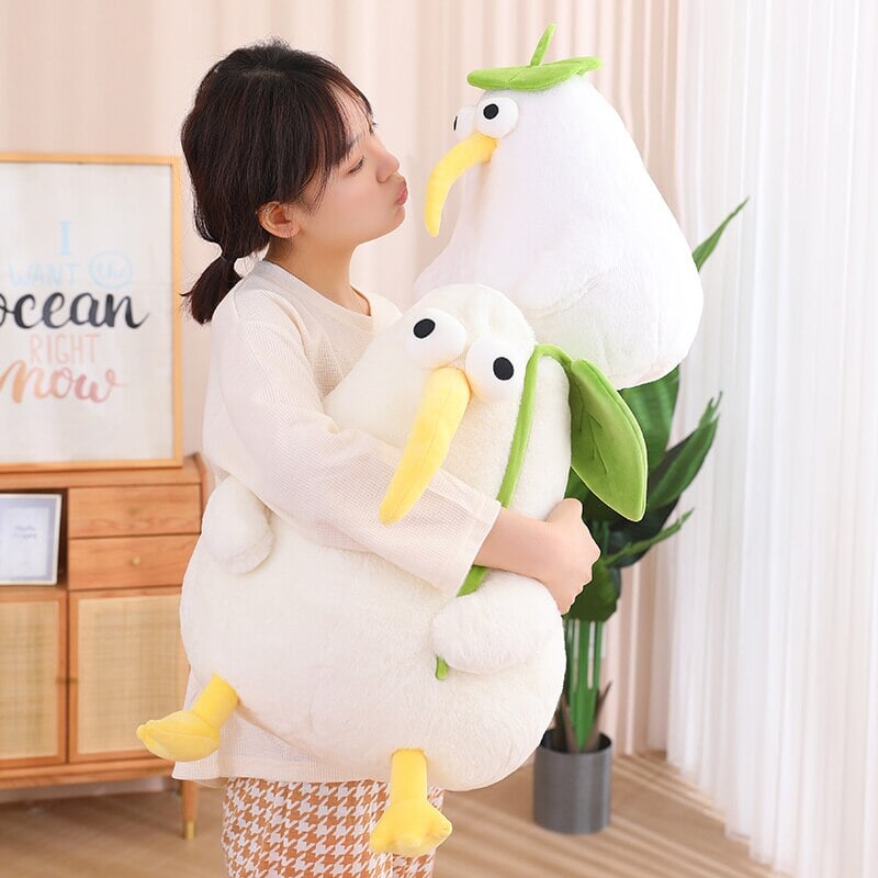 Adorable Kawaii White Kiwi Bird Cuddle Plush Toy