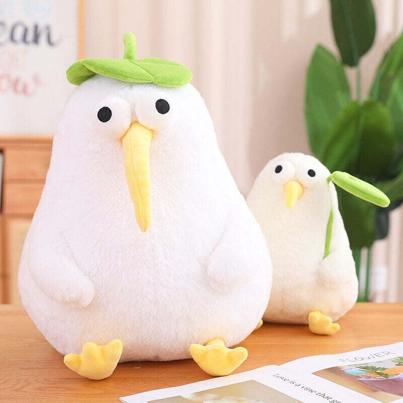 Adorable Kawaii White Kiwi Bird Cuddle Plush Toy