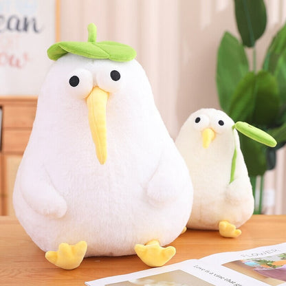 Adorable Kawaii White Kiwi Bird Cuddle Plush Toy