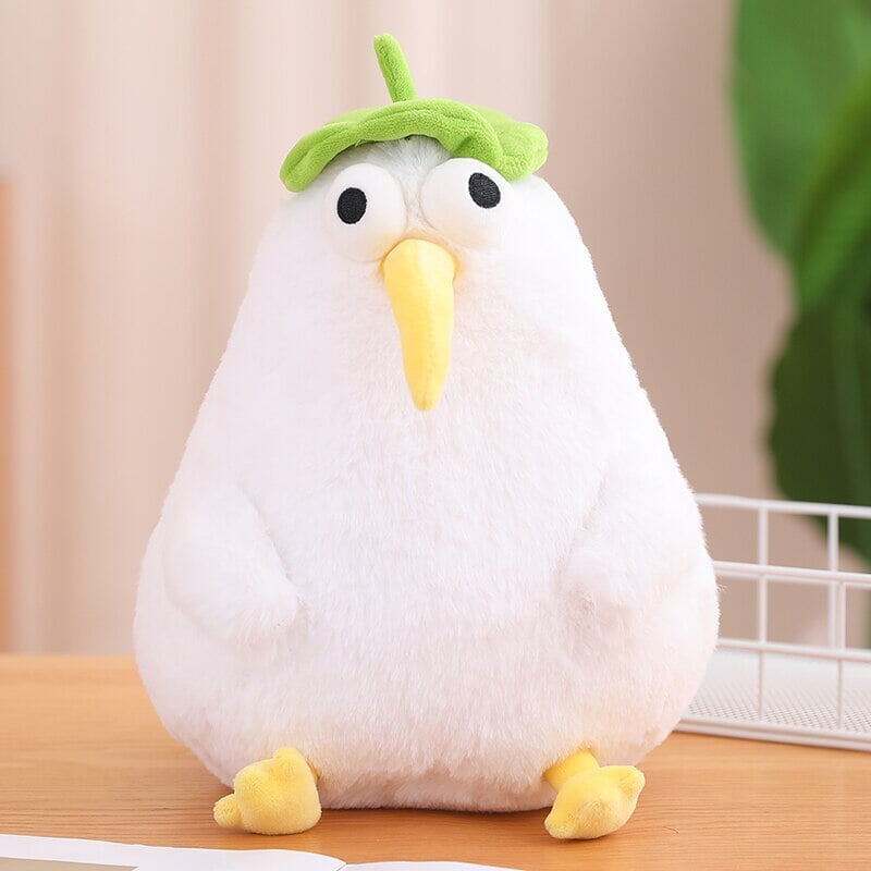Adorable Kawaii White Kiwi Bird Cuddle Plush Toy