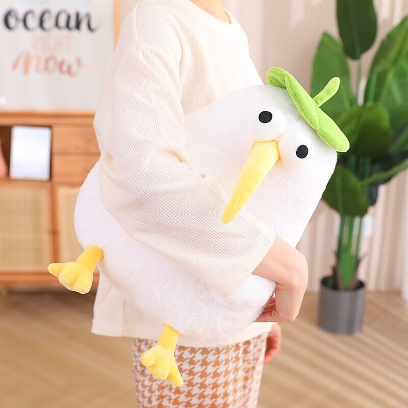 Adorable Kawaii White Kiwi Bird Cuddle Plush Toy