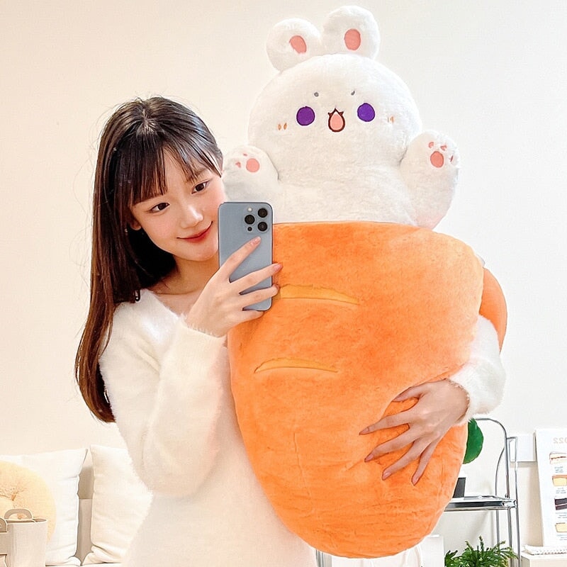 Adorable Kawaii Taiyaki Bone Carrot Animal Plushie Collection – Perfect for Cuddles!