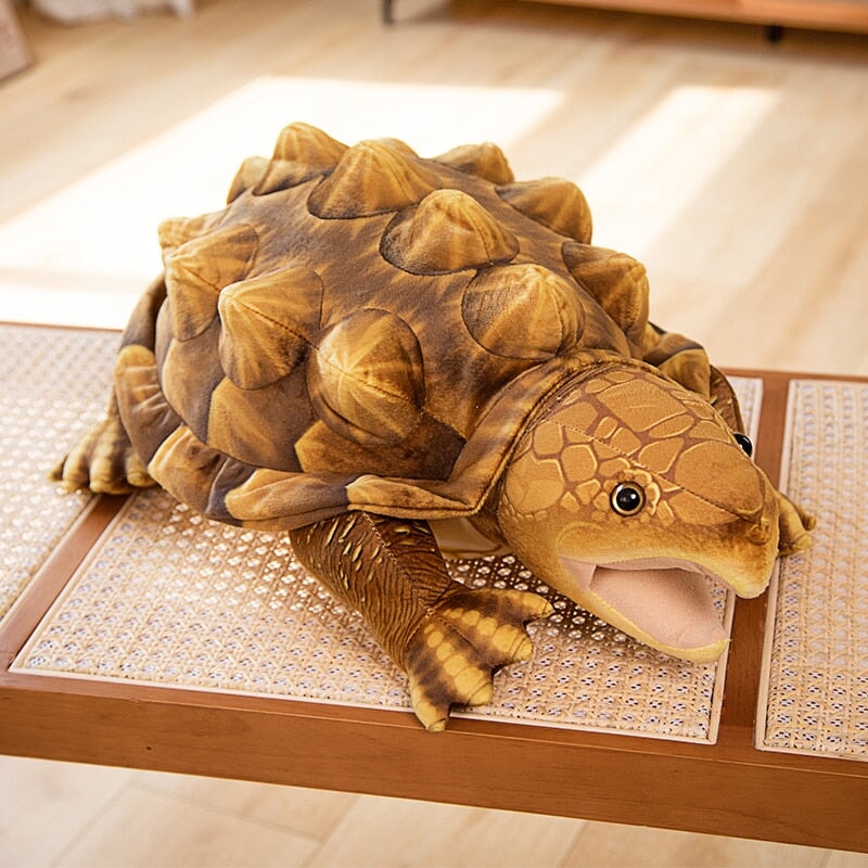 Extra-Large Realistic Snapping Turtle Plush Toy – Danjoo