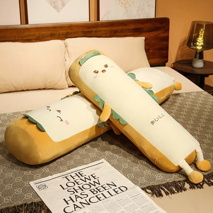 Deliciously Adorable Long Burrito Wrap Bread Plush Toy
