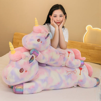 Adorable Extra-Long Galaxy Unicorn Plush Toys