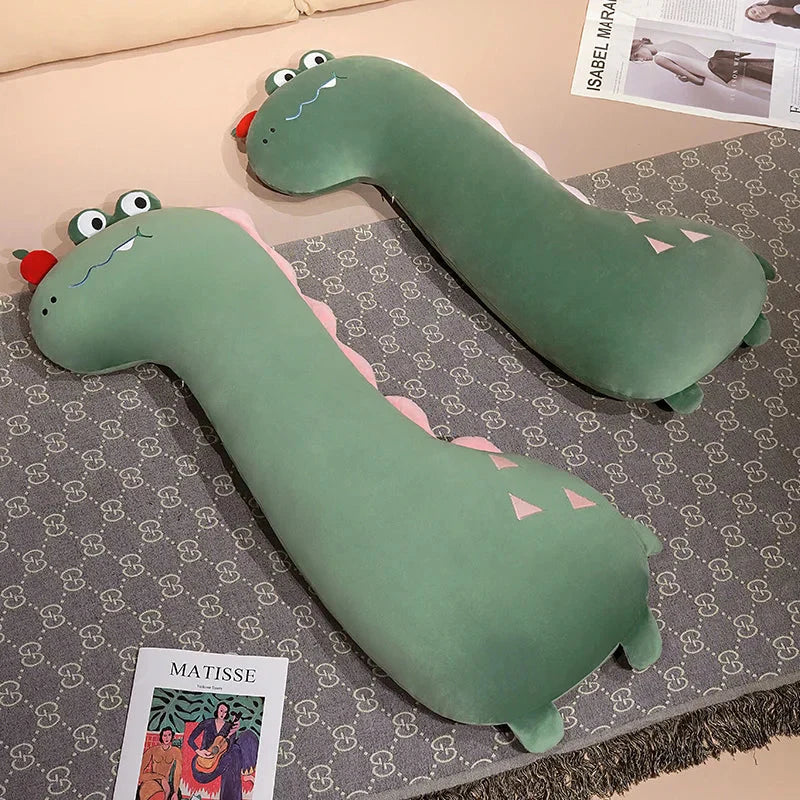 Adorable Long Dino Dog Crocodile Giraffe Plush Pillow - Perfect for Snuggles!