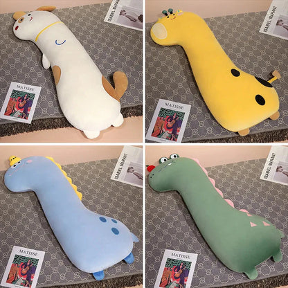 Adorable Long Dino Dog Crocodile Giraffe Plush Pillow - Perfect for Snuggles!
